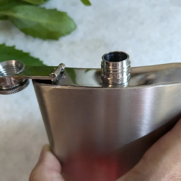 J. Crew Stainless Steel Flask Purple Plaid Cover - Picture 5 of 9